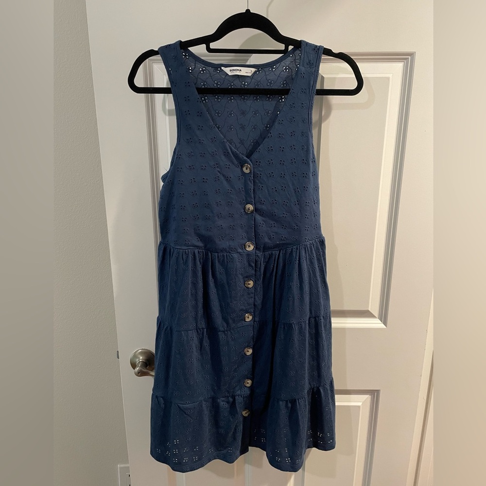 Blue Eyelet Sundress new with tags